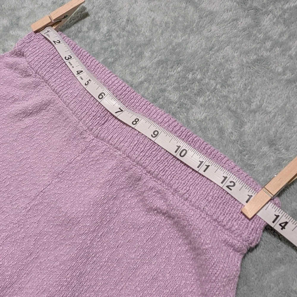 Free People FP Beach Knit Shorts Lilac Purple High Waisted Boho Coquette Small